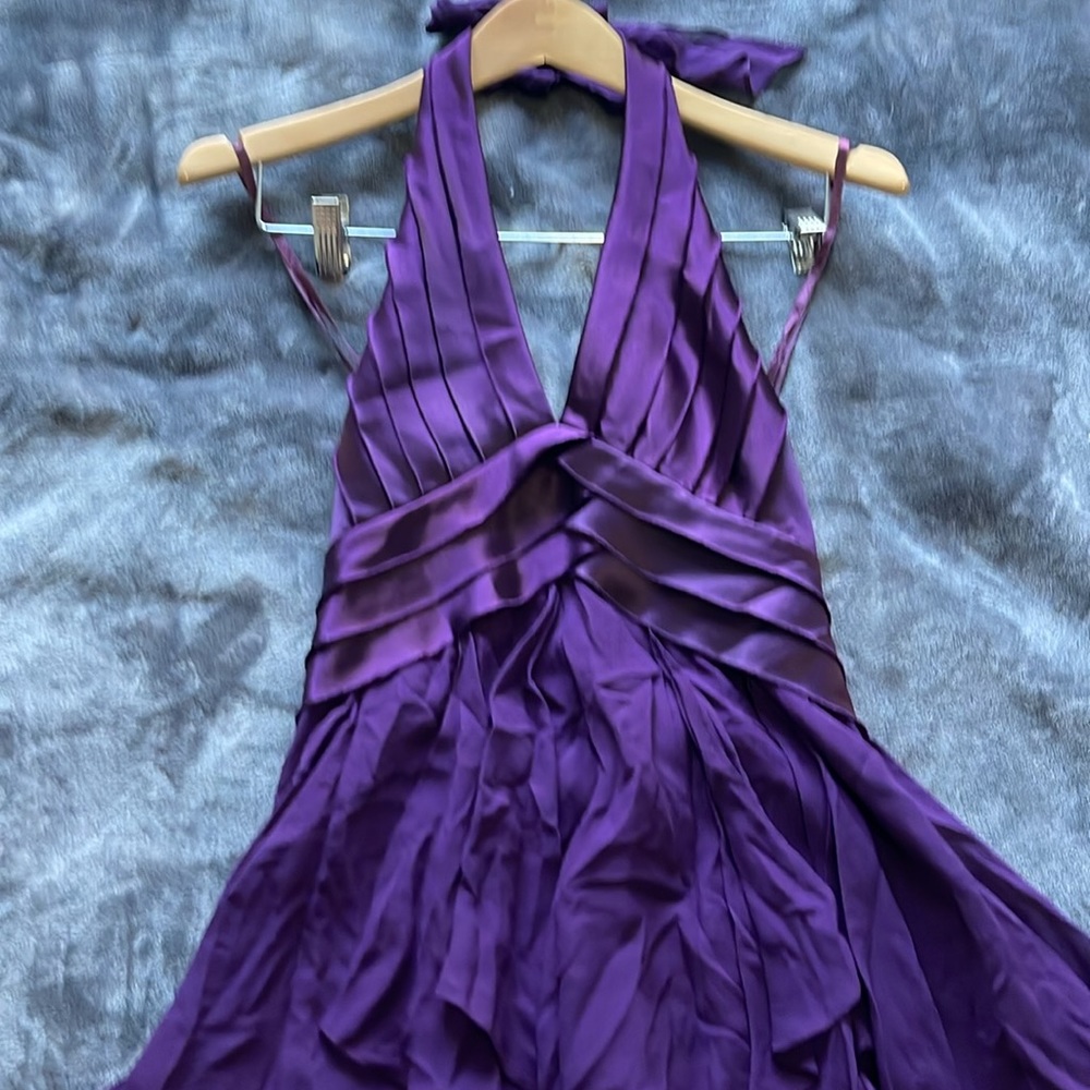 bcbgmaxazria purple cocktail dress